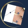 Silver Bracelet- Center Round Shape Blue Evil Eye Bracelet for Boys