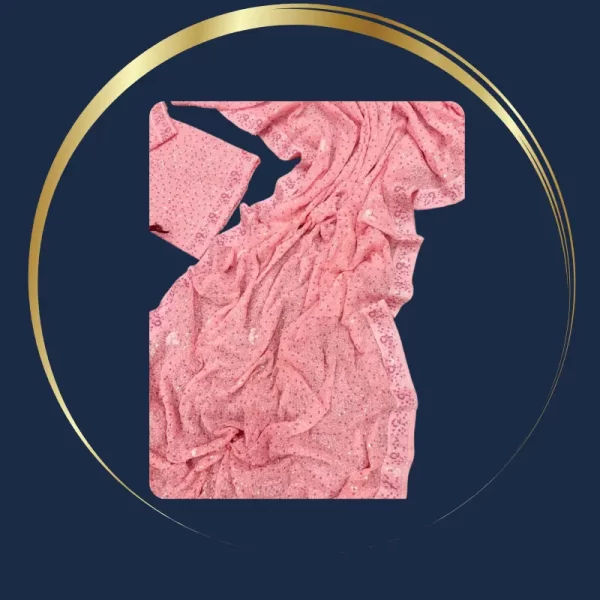 Celebrity Inspire Sequence Work Saree