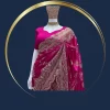 Heavy Designer Pink silk Saree by WishYourLove