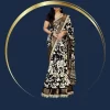 Maggam Lace Benny Crape Saree