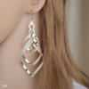 Zirconia Spiral Korean Earrings