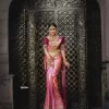 Women Banarasi Bollywood Jacquard Soft Silk Saree (Pink) – WishYourLove
