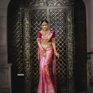 Women Banarasi Bollywood Jacquard Soft Silk Saree (Pink) – WishYourLove
