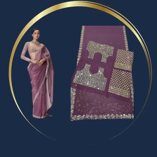 Bollywood Blockbuster Original Mirror Design Saree
