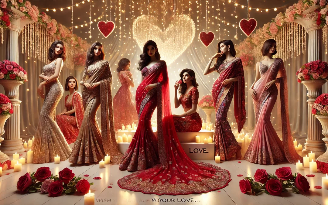 Bollywood-Inspired Valentine’s Day Saree Looks